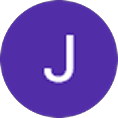 Purple circle with white letter J