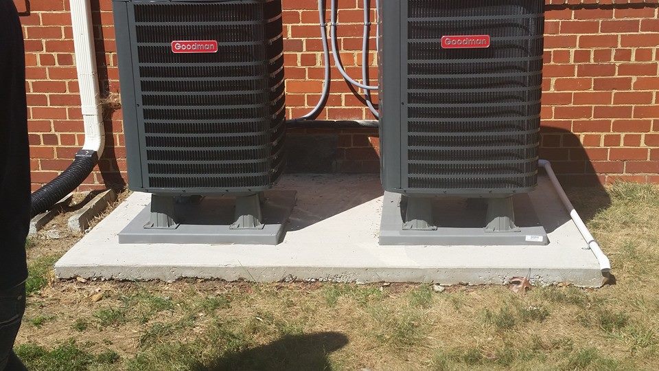 Goodman heat pump maintenance and outdoor HVAC units in Edgewater MD