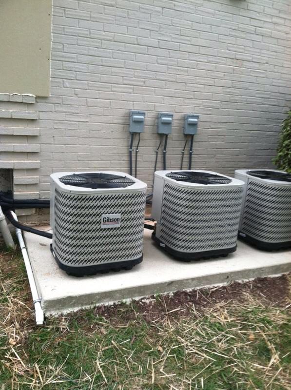 Multiple residential AC condenser units installed for improved indoor air quality and HVAC performance in Edgewater MD.