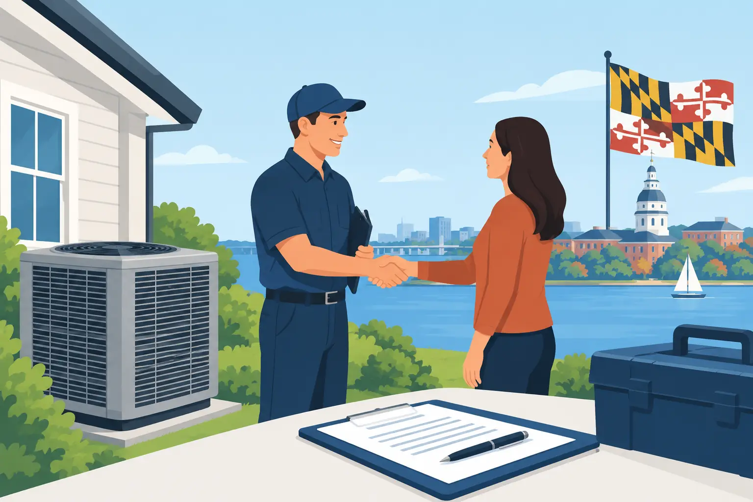 HVAC Service Agreement Guide for Maryland Properties