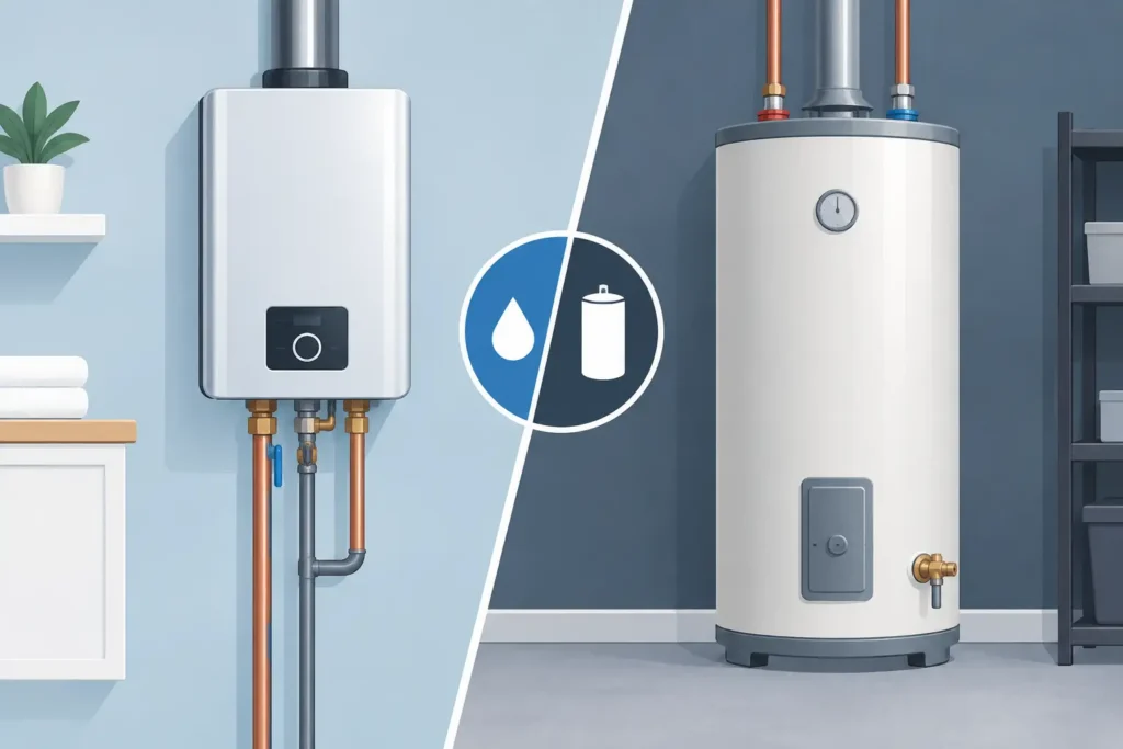 Tankless Versus Storage Water Heaters Compared
