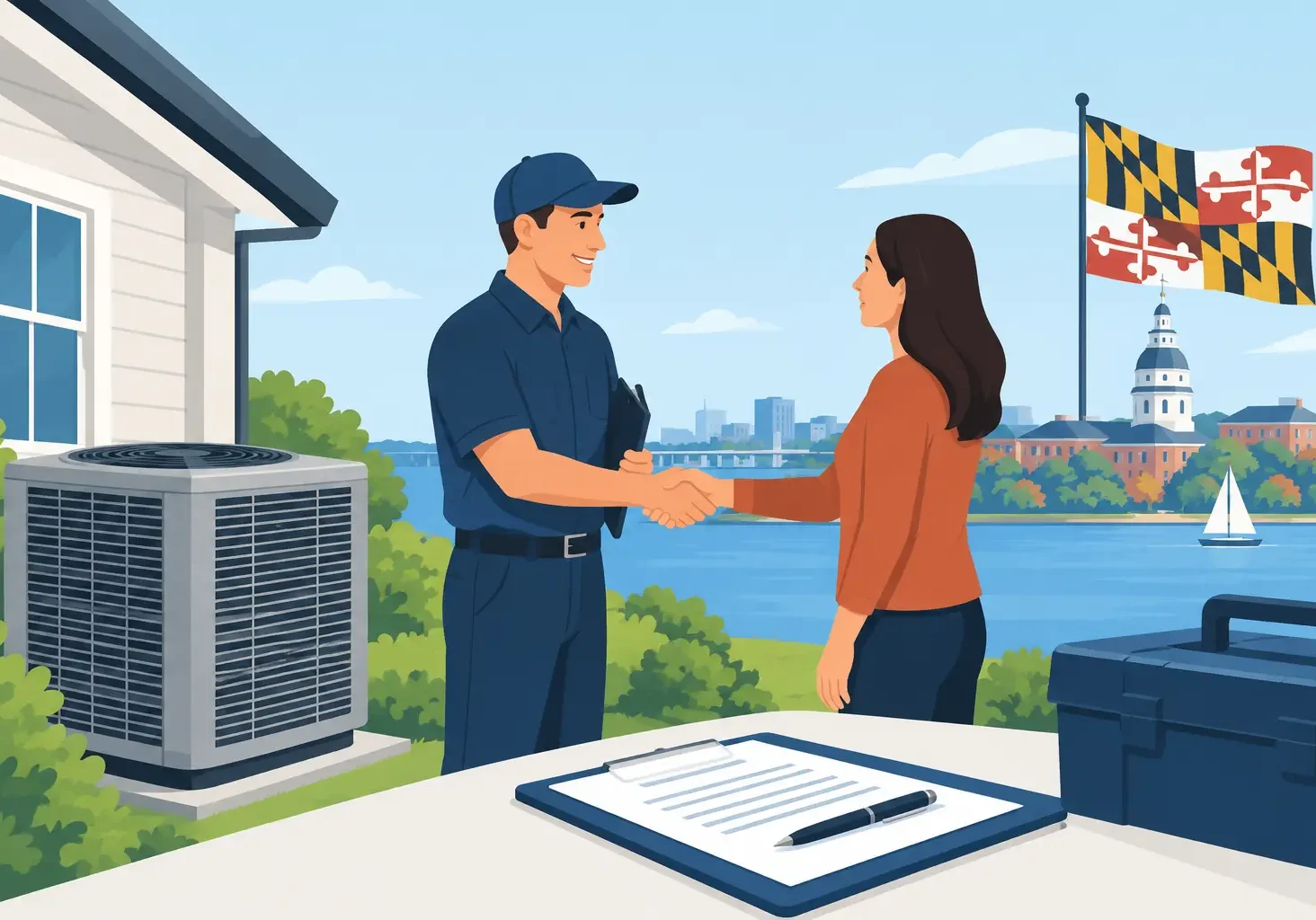 HVAC Service Agreement Guide for Maryland Properties