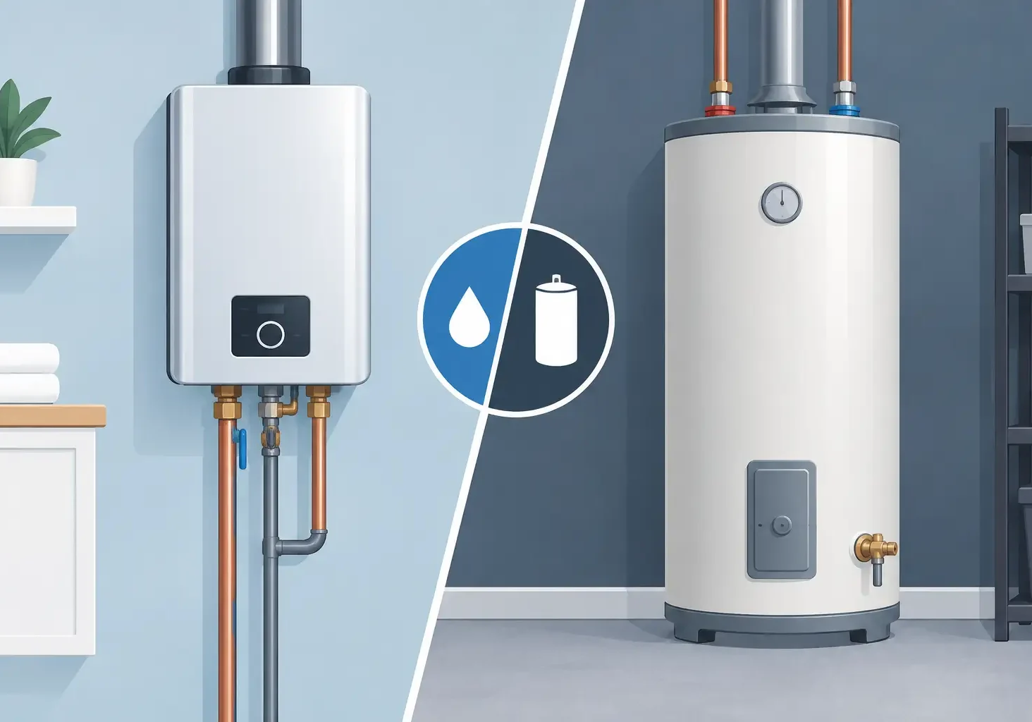 Tankless Versus Storage Water Heaters Compared